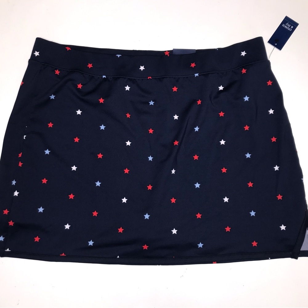 Crown and Ivy Multi Star July 4th Sport Skort size XXL